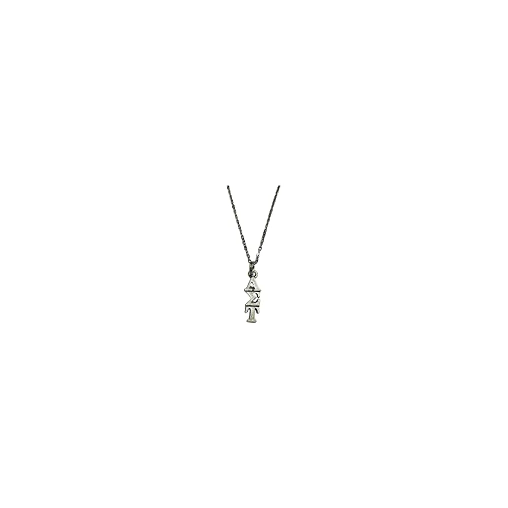 Alpha Sigma Tau AET Sorority Lavaliere Necklace, 18 inch chain