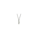 Alpha Sigma Tau AET Sorority Lavaliere Necklace, 18 inch chain