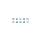 Yashee 10 Pcs Pack,3 MM Natural Ethiopian Opal Round Shape-Brilliant Cut, Fire Play Opal Gemstone Wholesale Lot-Healing Crystals-DIY Jewelry Making Bulk Gemstone Deal