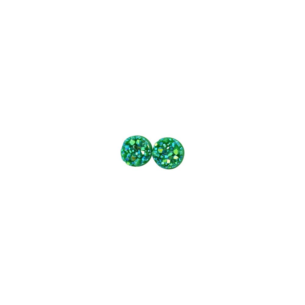Faux Druzy Earrings on Hypoallergenic Plastic Posts 8mm