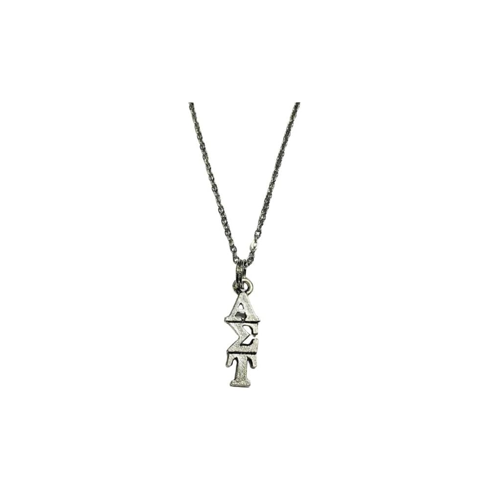 Alpha Sigma Tau AET Sorority Lavaliere Necklace, 18 inch chain