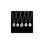 OdrillionGems 925 Sterling Silver Natural Gemstone Dainty Pendant Necklace