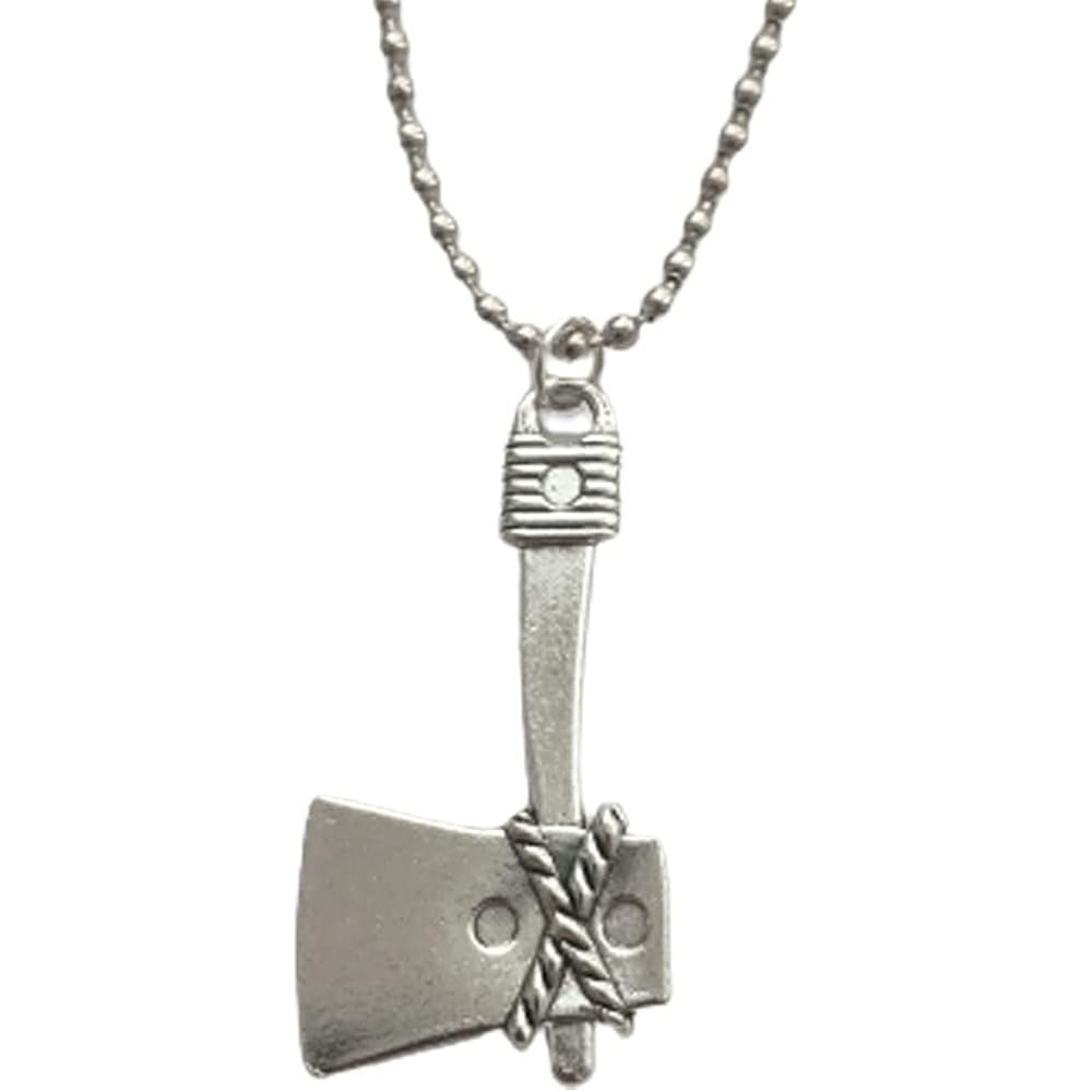 Cool Axe Necklace, Punk Tool Charm Pendant, Long Necklace