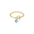 Abalone Shell & Pearl Charms Rope Oval Chain Bracelet for Women