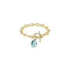 Abalone Shell & Pearl Charms Rope Oval Chain Bracelet for Women