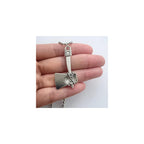 Cool Axe Necklace, Punk Tool Charm Pendant, Long Necklace