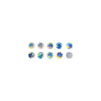 Yashee 10 Pcs Pack,3 MM Natural Ethiopian Opal Round Shape-Brilliant Cut, Fire Play Opal Gemstone Wholesale Lot-Healing Crystals-DIY Jewelry Making Bulk Gemstone Deal