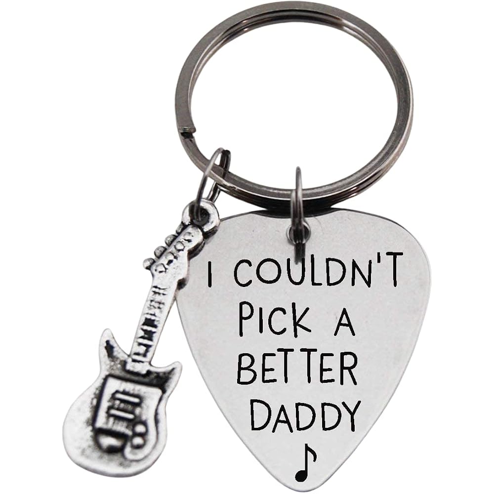 Guitar Pick, I Couldn't Pick A Better Daddy, Keychain