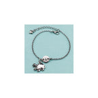 Hippo charm bracelet, hippo charm, adjustable bracelet, animal, personalized bracelet, initial bracelet, monogram