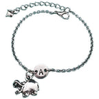Hippo charm bracelet, hippo charm, adjustable bracelet, animal, personalized bracelet, initial bracelet, monogram