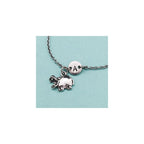 Hippo charm bracelet, hippo charm, adjustable bracelet, animal, personalized bracelet, initial bracelet, monogram