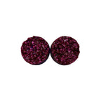 Faux Druzy Earrings on Hypoallergenic Plastic Posts 8mm